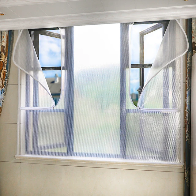 冬季挡风窗户密封保暖膜防风窗帘冬天防寒保温膜双层条防漏风神器