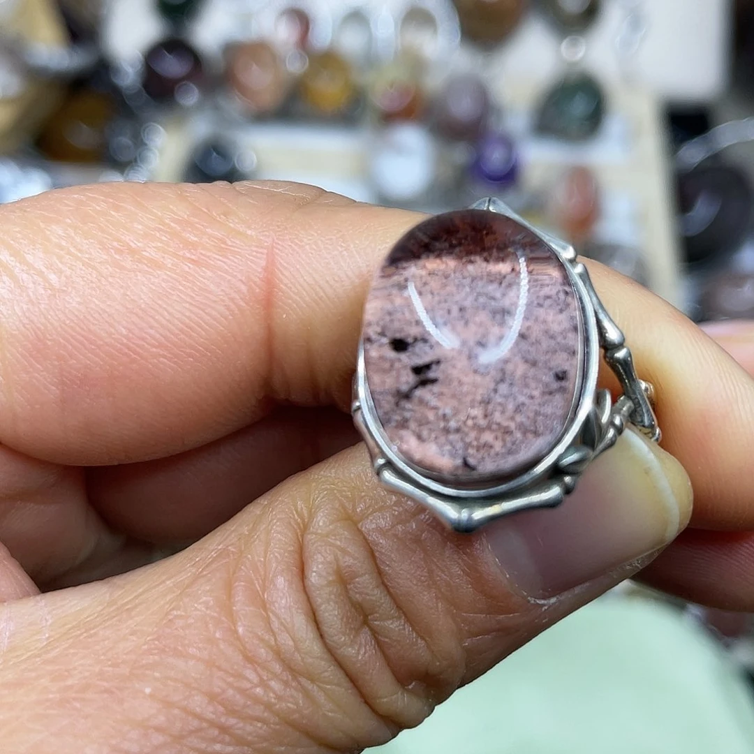 【闪购商品】银S925镶嵌珠宝半成品水晶戒指