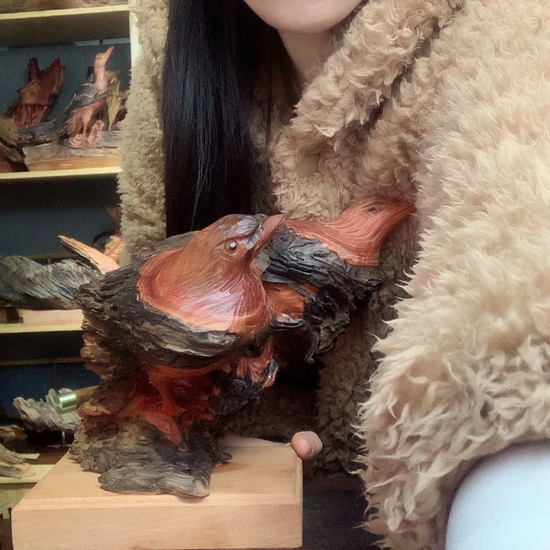 香榧木心**成琥珀木琥珀木摆件