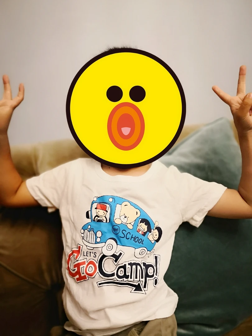 捡漏 全新Peter Bear彼得熊可爱儿童棉白t 110到140cm身高