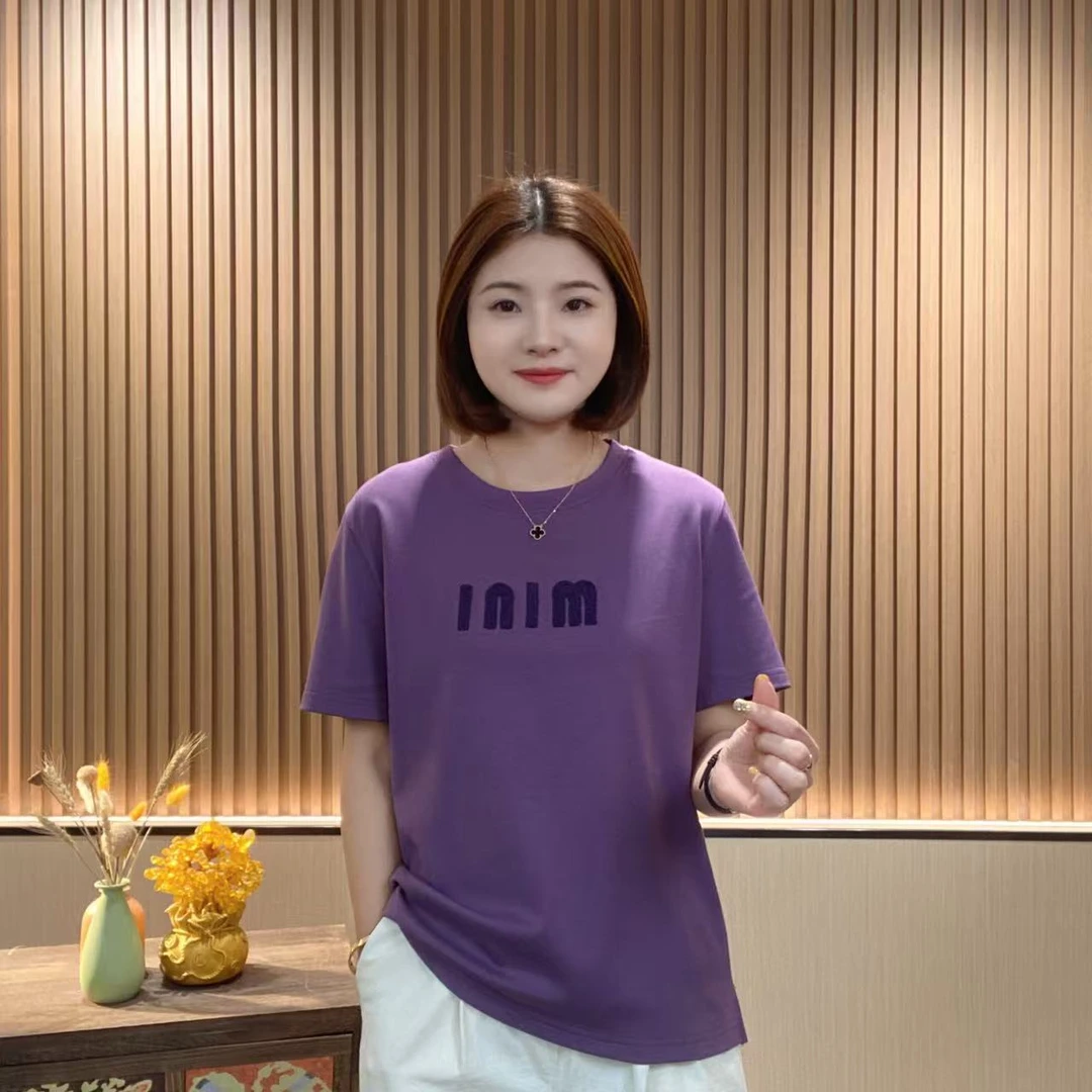 【夏季短袖】时尚百搭字母mini无感印花装饰休闲短袖T恤x26288