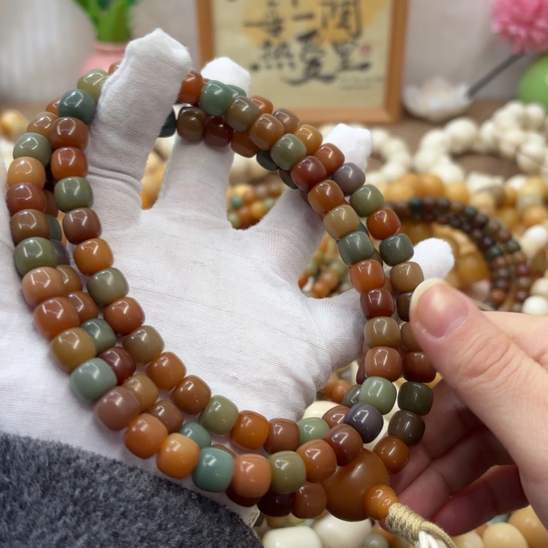 大***5吊坠菩提根/象牙果10干磨玉化念珠101