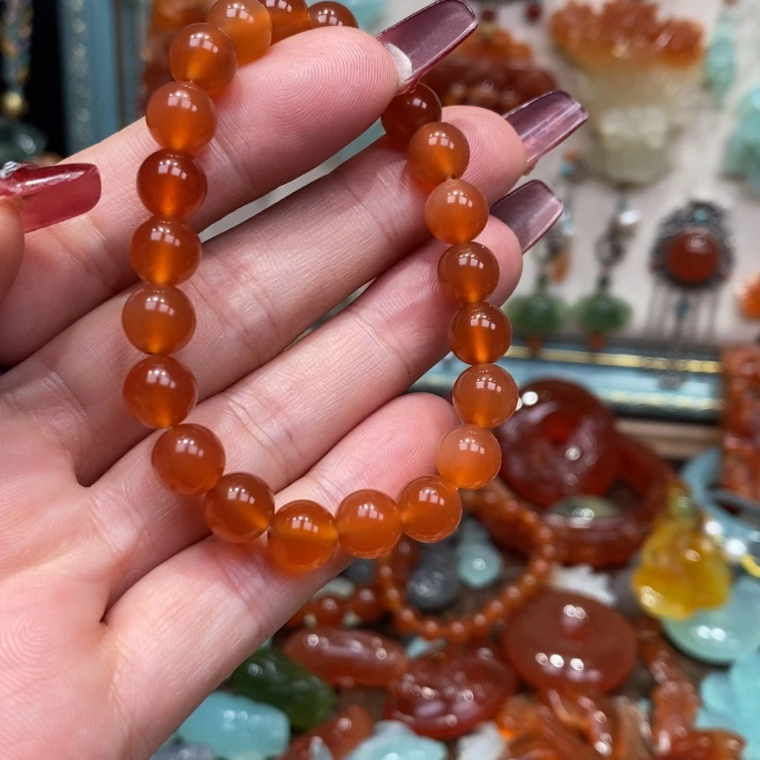 蛇纹石玉颈饰未镶嵌燕*手串