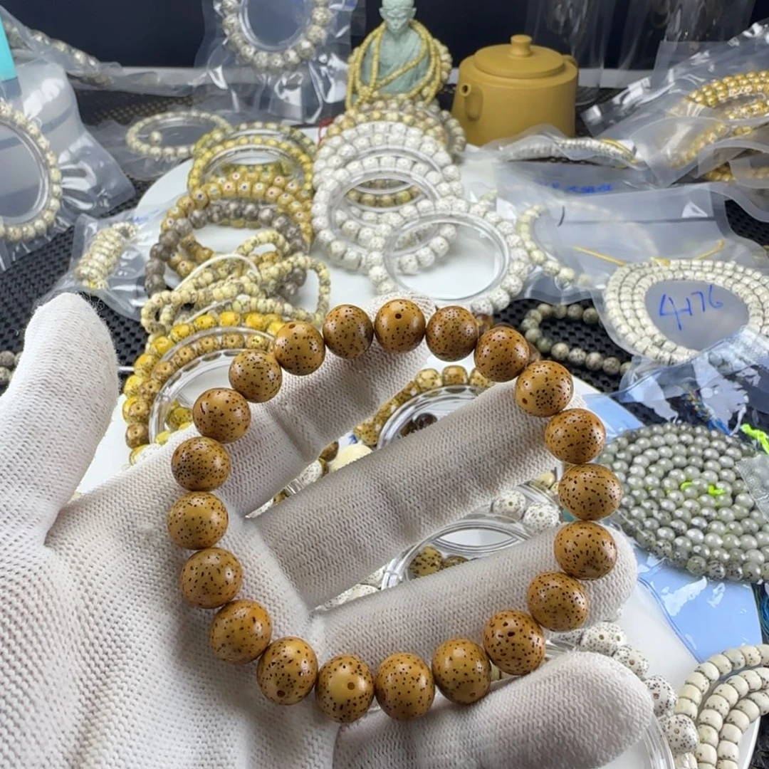 手串星月菩提海南星月菩提氧化料圆珠福利款
