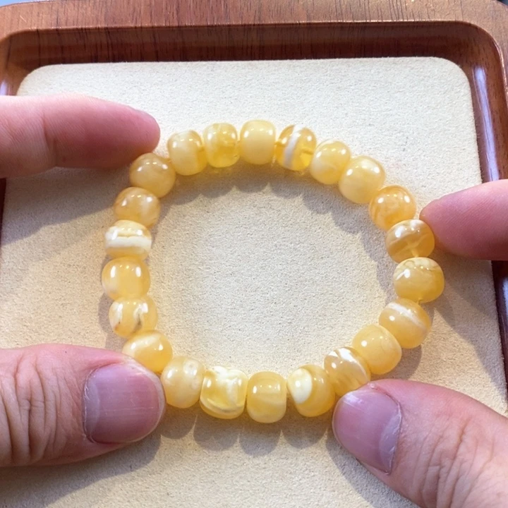 未镶嵌琥珀珠宝奇石10mm