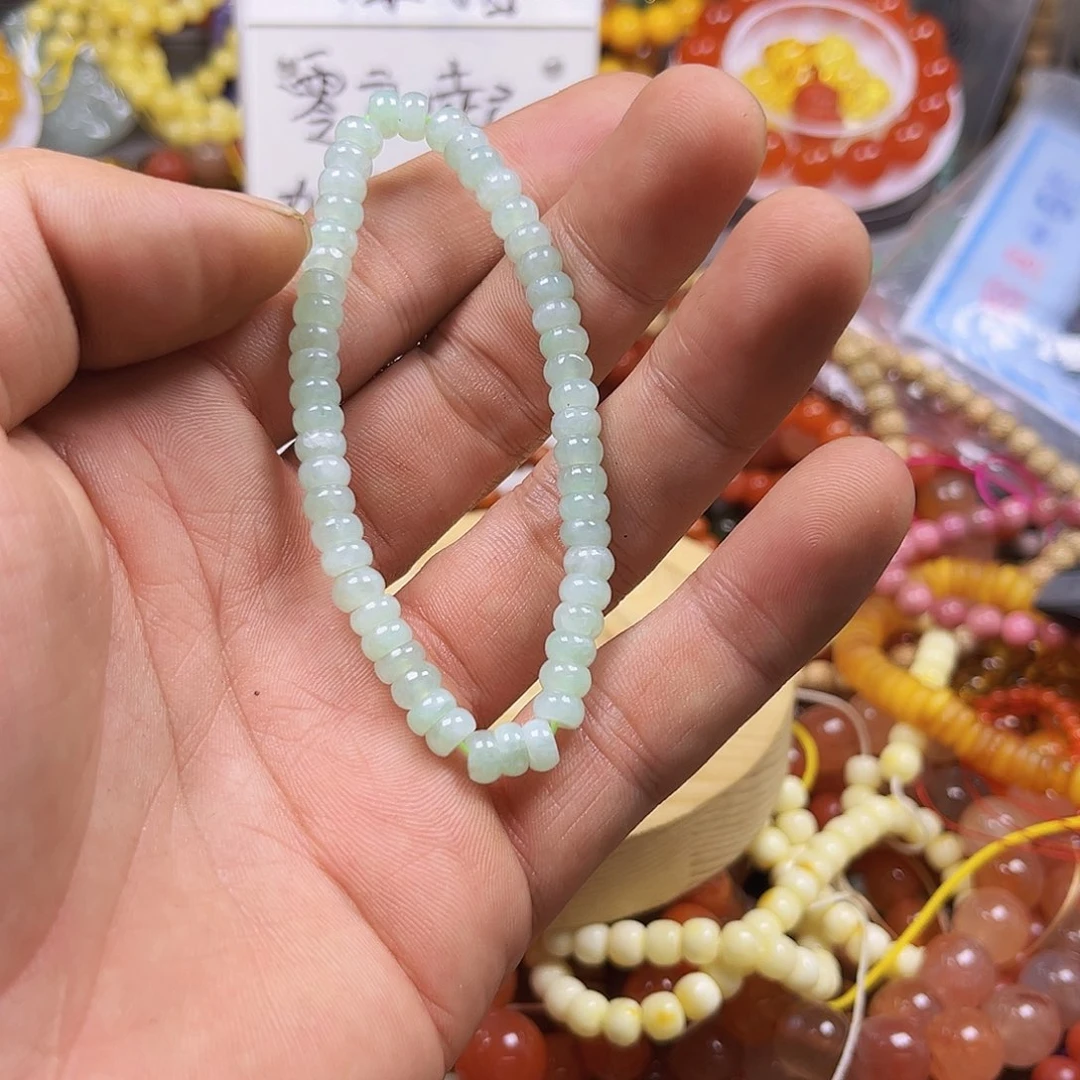 大***虫玛瑙/玉髓未镶嵌手链54477