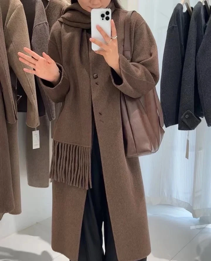 柒喜优选.新款双面外套➕围巾