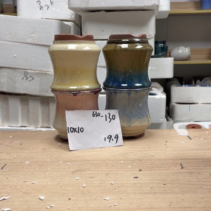 紫砂花盆多肉陶土花盆微瑕130