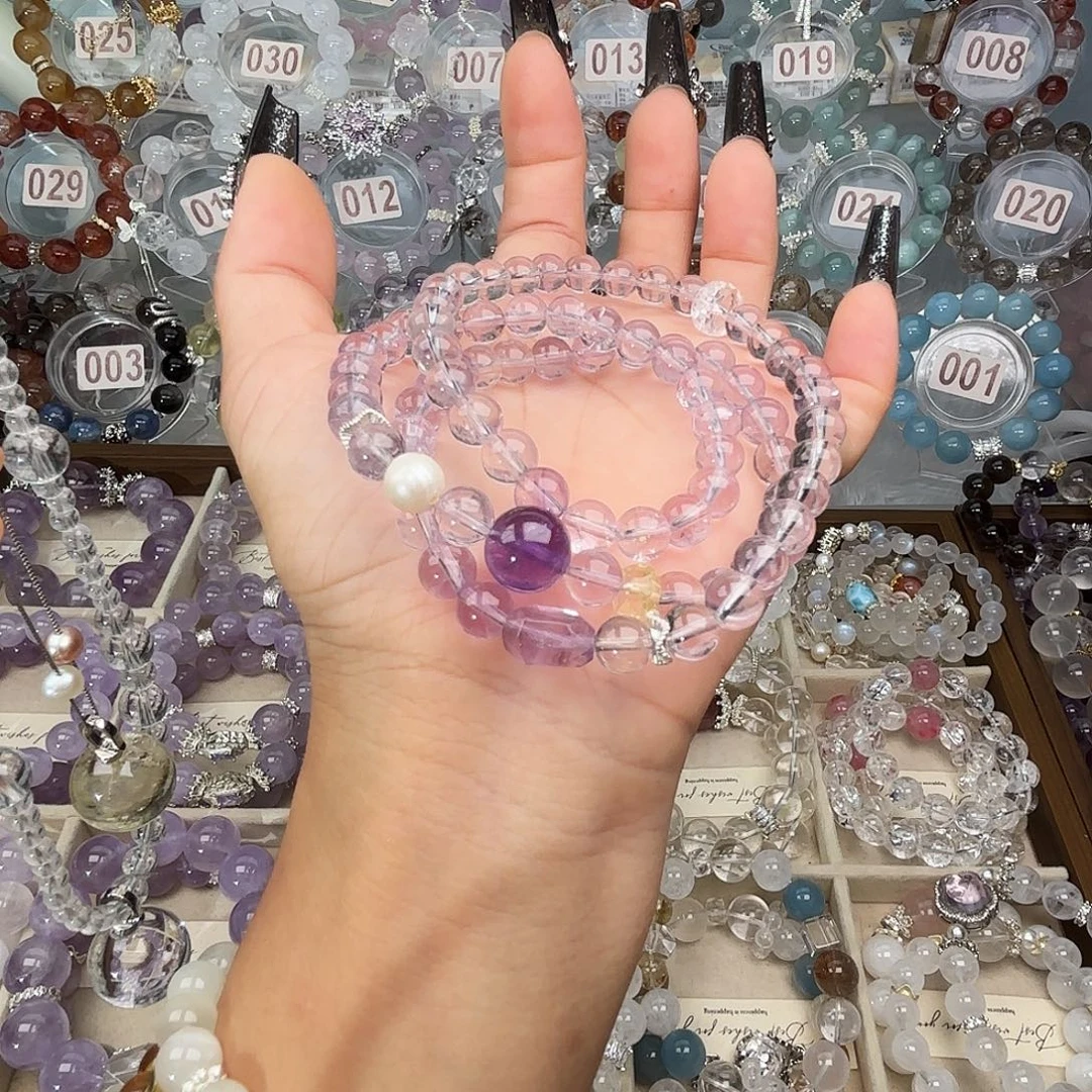 银S925镶嵌手链水晶888999