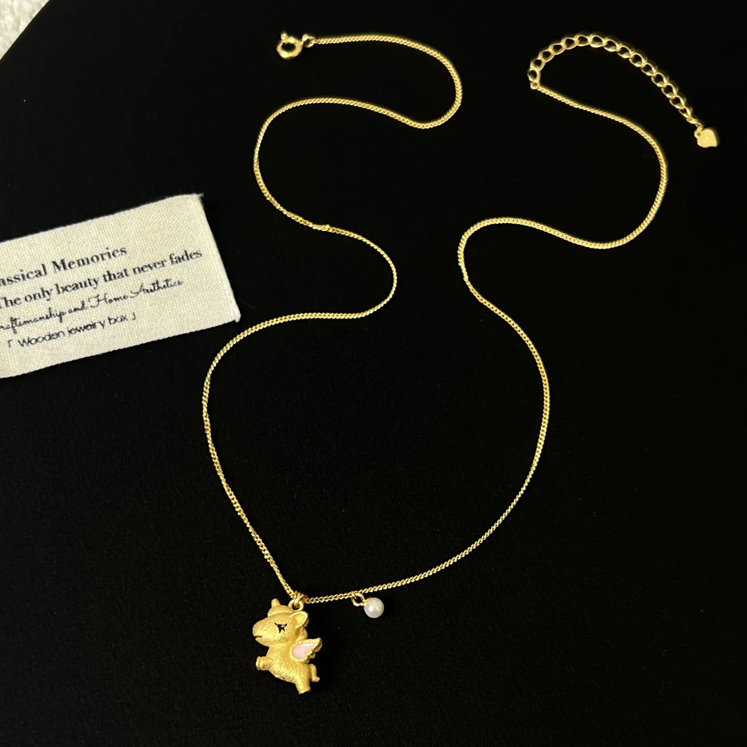 坠链均925银锆石 【守护幸福】独角兽项链1763