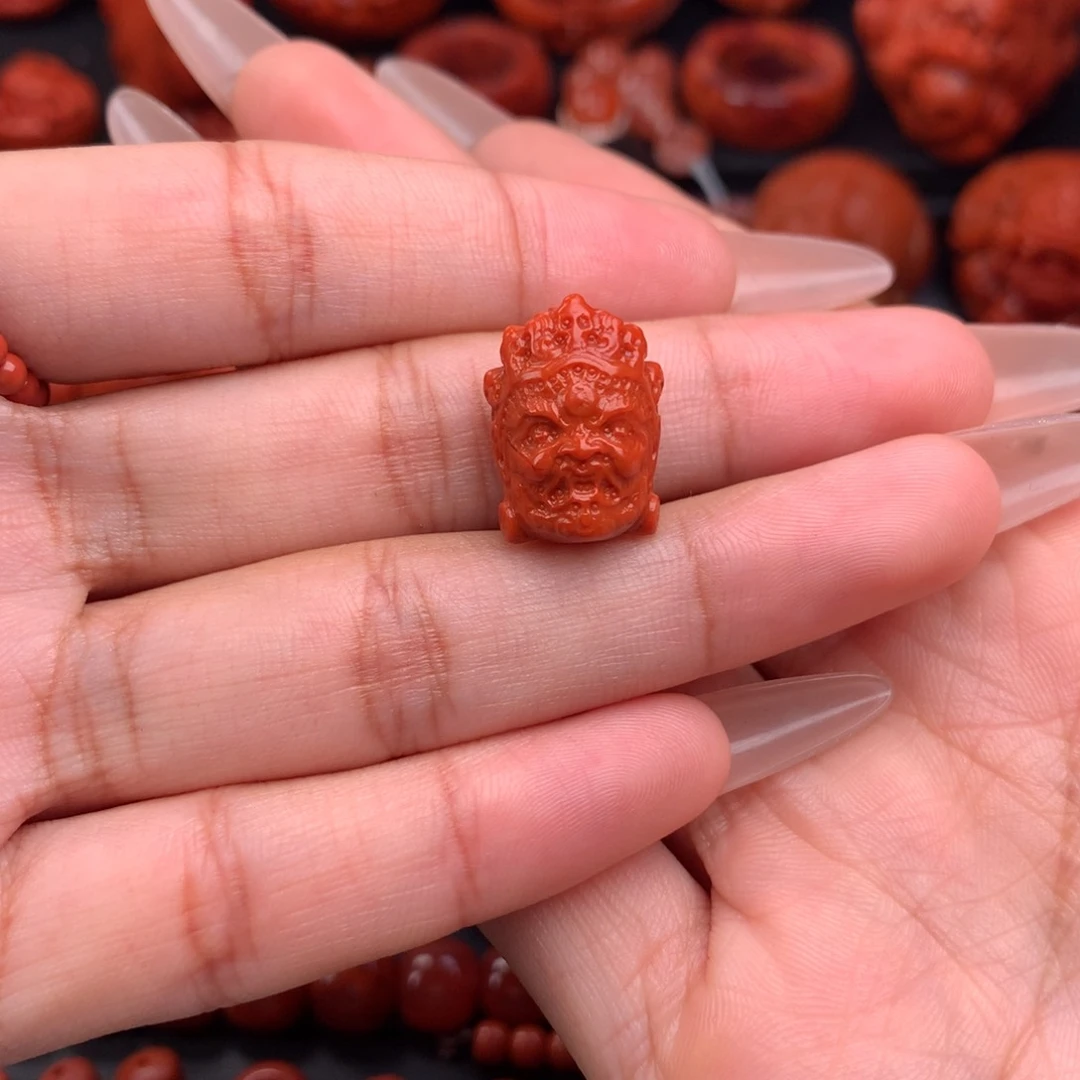 N***W南红玛瑙精工雕刻大黑天13+未镶嵌