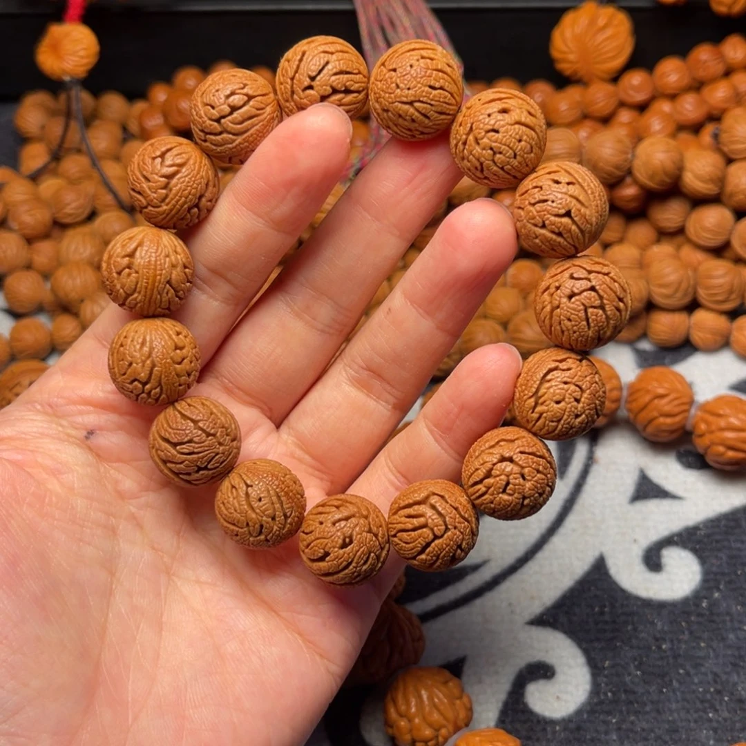 桃核手串龙纹桃核