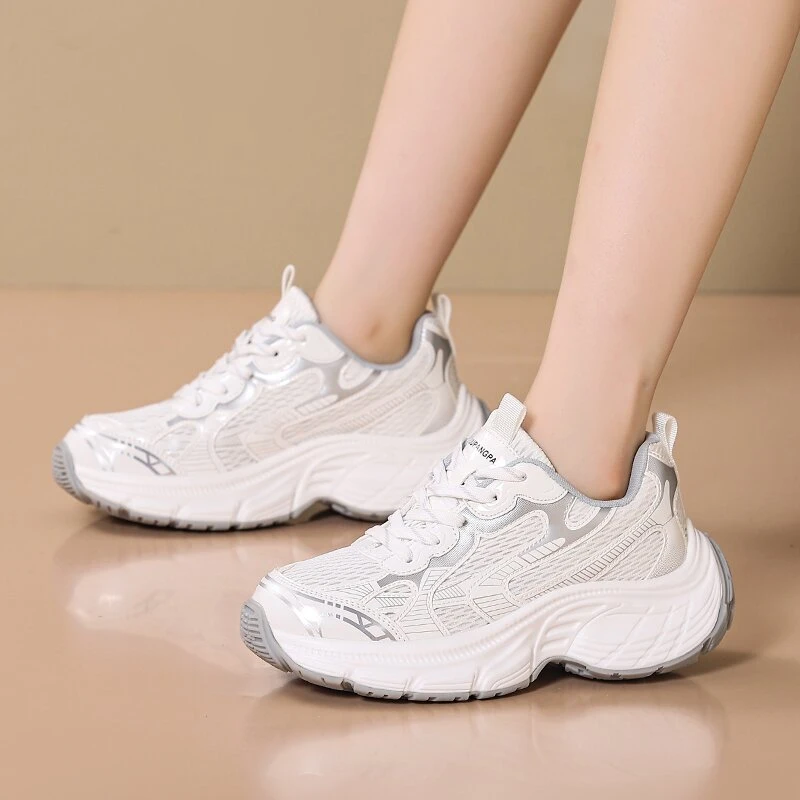 刘胖胖#588#厚底增高情侣款休闲鞋百搭舒适防滑老爹鞋