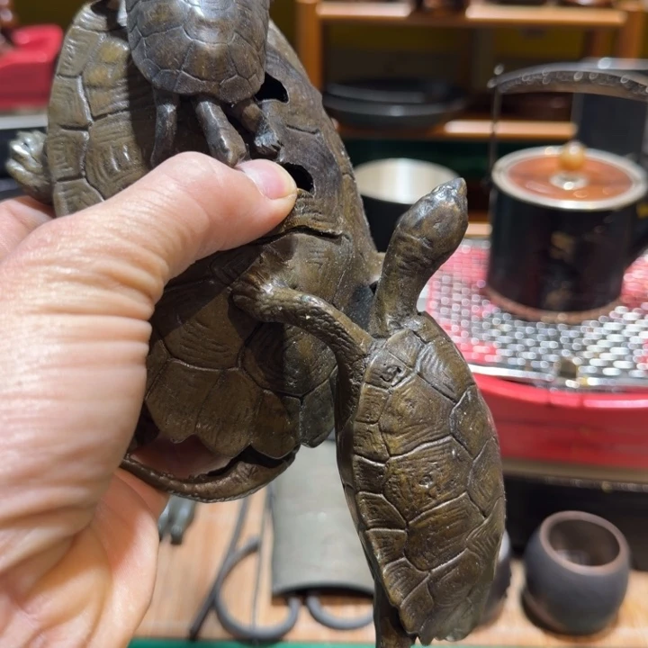 铜中古工艺品，摆件