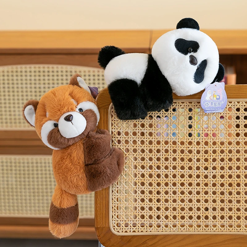 新款啪啪圈毛绒玩具手环卡通公仔儿童萌趣可爱小熊猫安抚玩偶