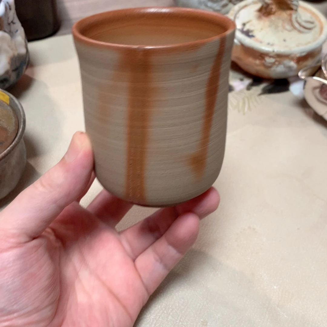 大森辉彦 200容量水杯 备前烧