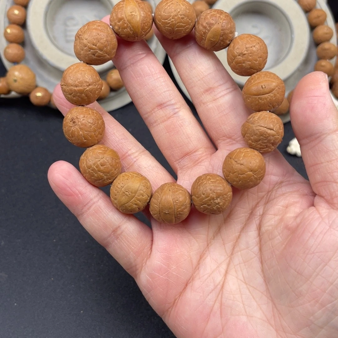 手串凤眼菩提L205-K03凤眼菩提15+同树红皮手串