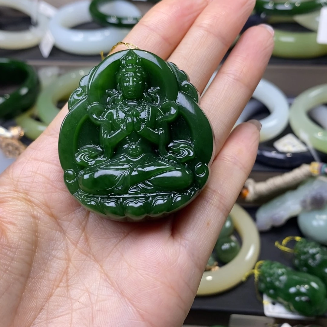 未镶嵌和田玉（碧玉）挂件