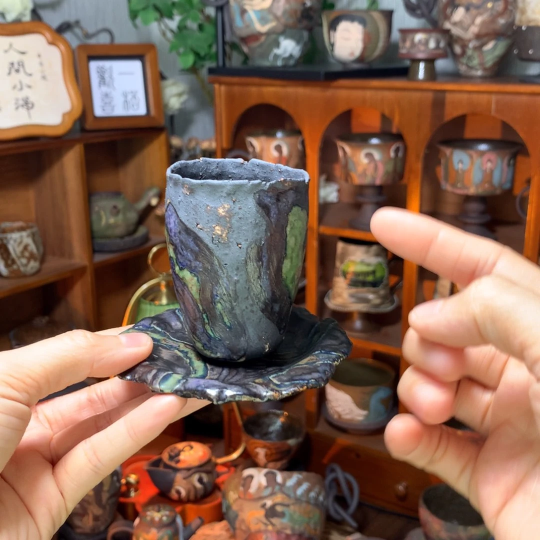 陶失圆微瑕·侘寂风茶杯套装