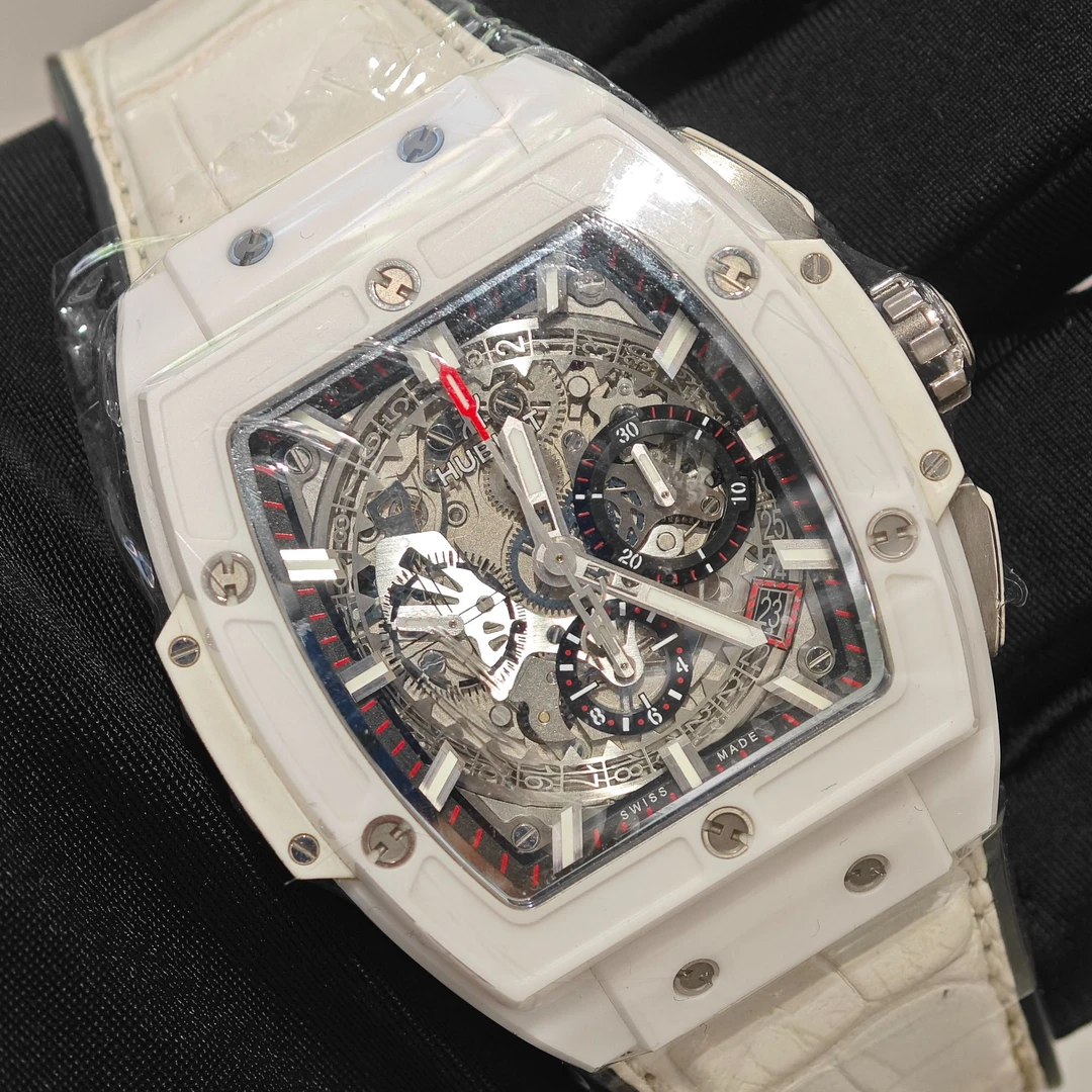 95新 Hublot/宇舶表 20年灵魂BIG BANG系列641白陶瓷男士机械腕表
