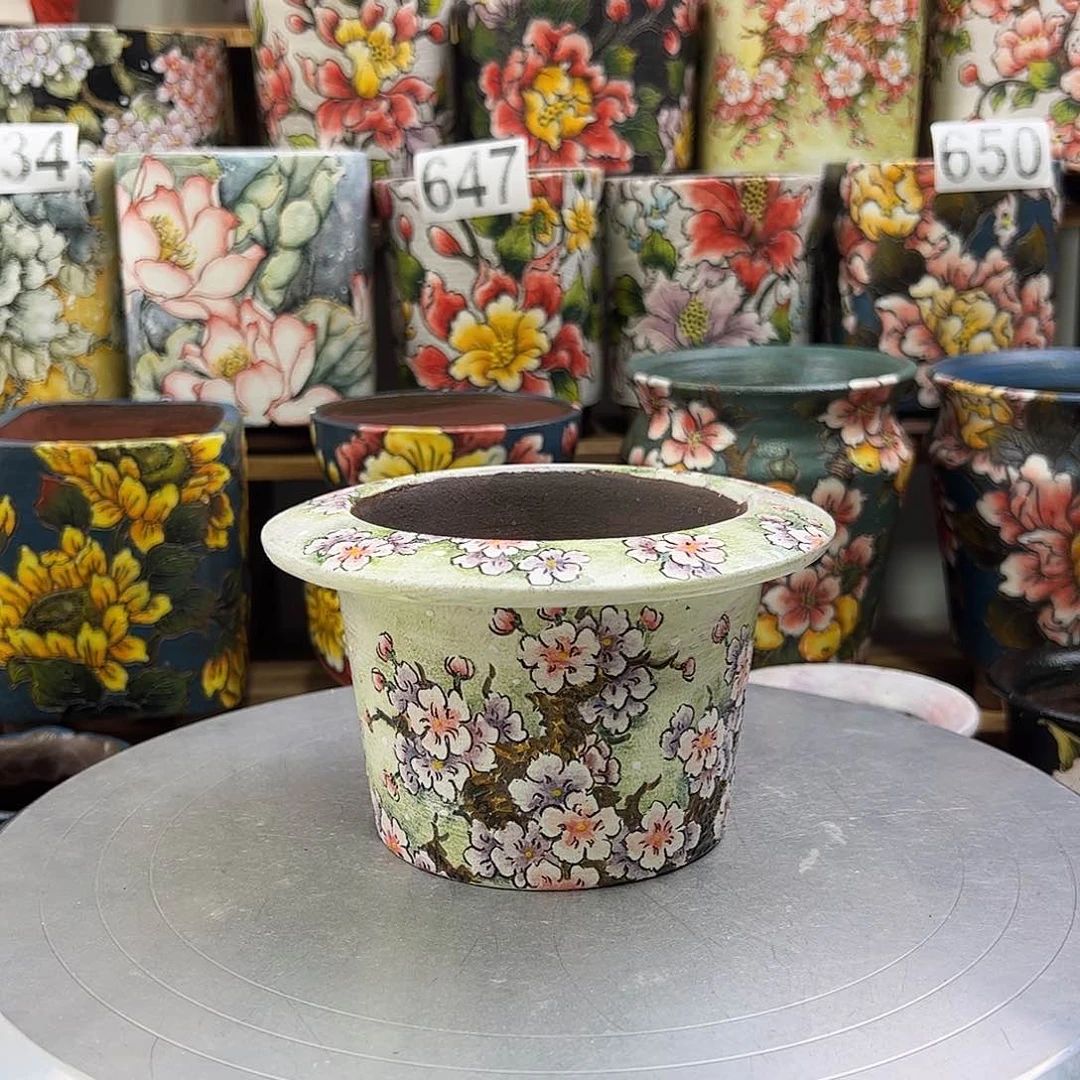 景德镇陶瓷花盆景德镇陶瓷花盆