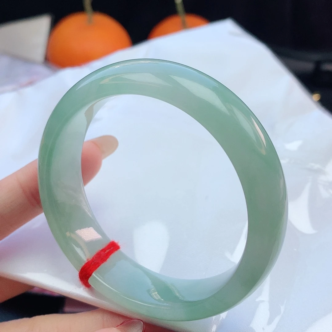 翡翠手镯未镶嵌56圈口100357
