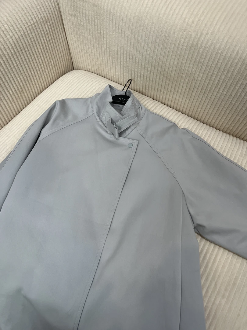 【NO退NO换】鑫燃Kiki 立领设计感系带风衣 1116 KIKI