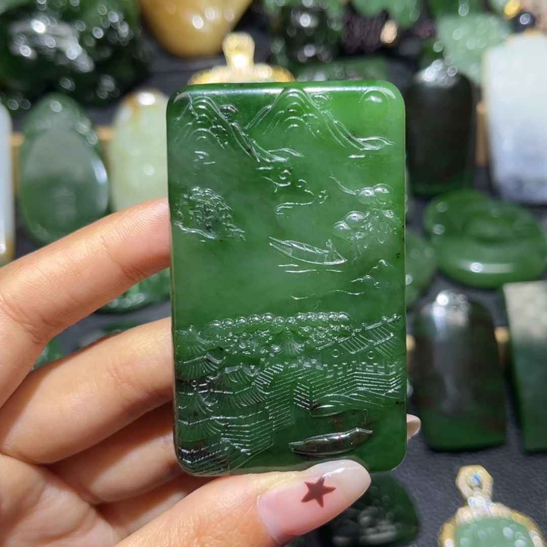 和田玉未镶嵌颈饰