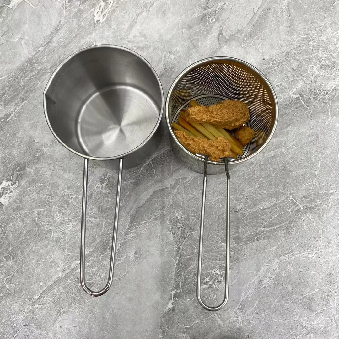 不锈钢油炸锅1套家用厨房必备轻奢现代高级感简约高颜【汤家限定】