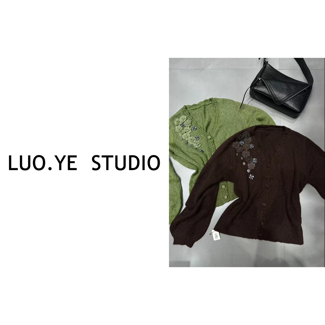 罗爷 · 【人间朝暮】欧货重工羊毛开衫上衣气质长袖针织休闲时尚