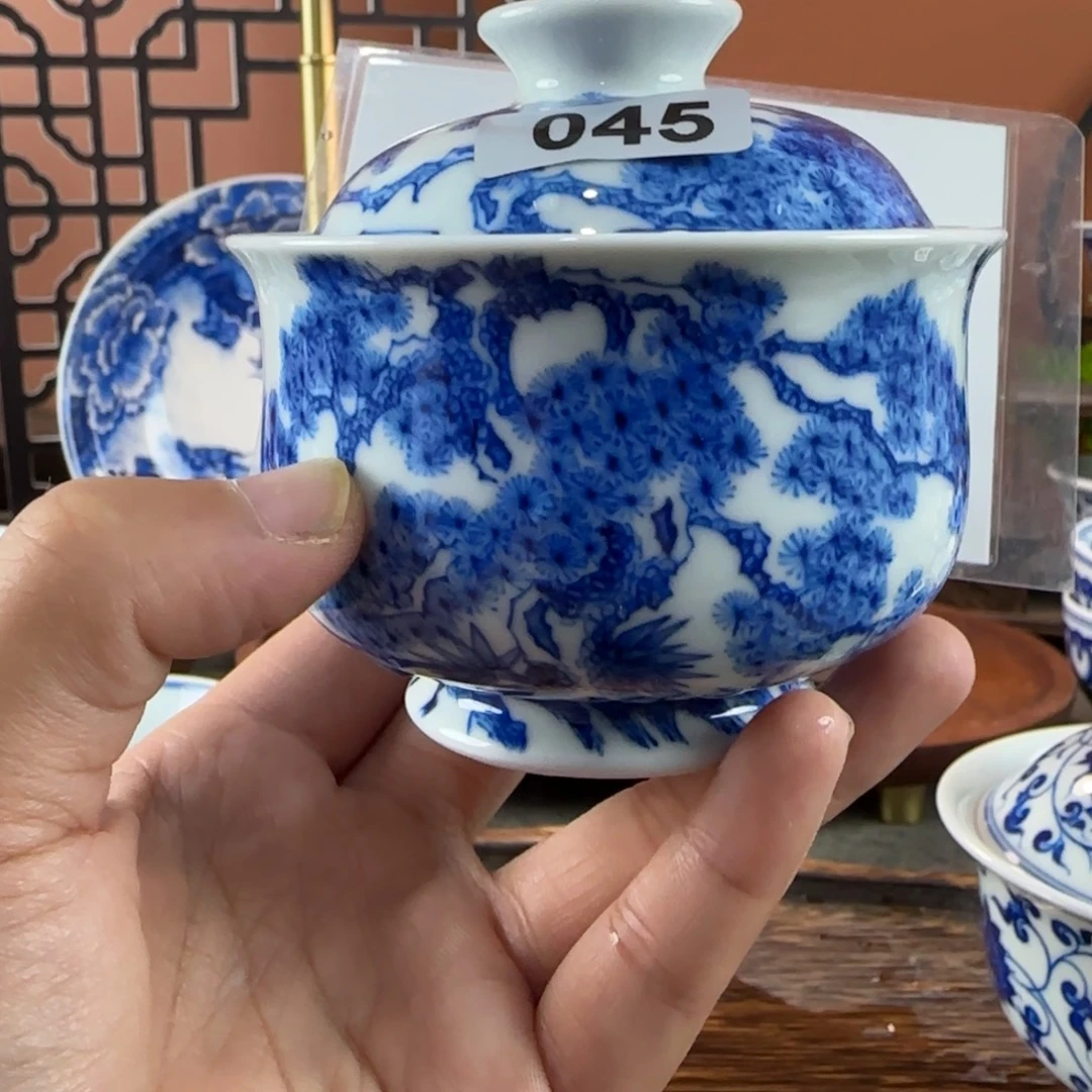 瓷片景德镇手绘青花茶器045