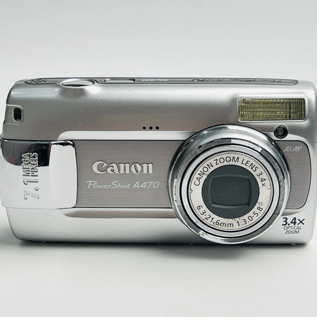 95新 Canon/佳能 a470银色明星同款710万像素3.4倍变焦复古ccd