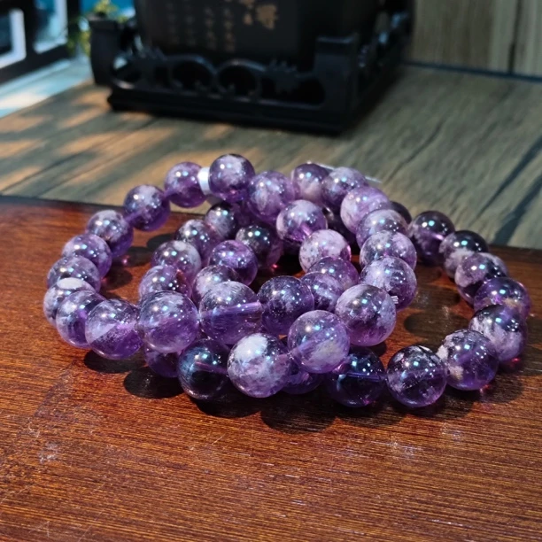 【书记甄选】天然紫兔毛单圈手链 多样式发一件 约12mm 1555LA