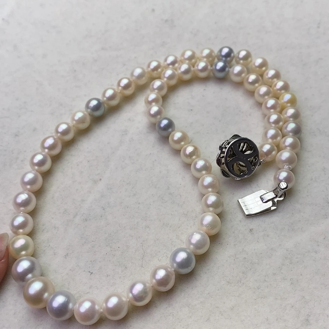 海水珍珠颈饰银S925镶嵌