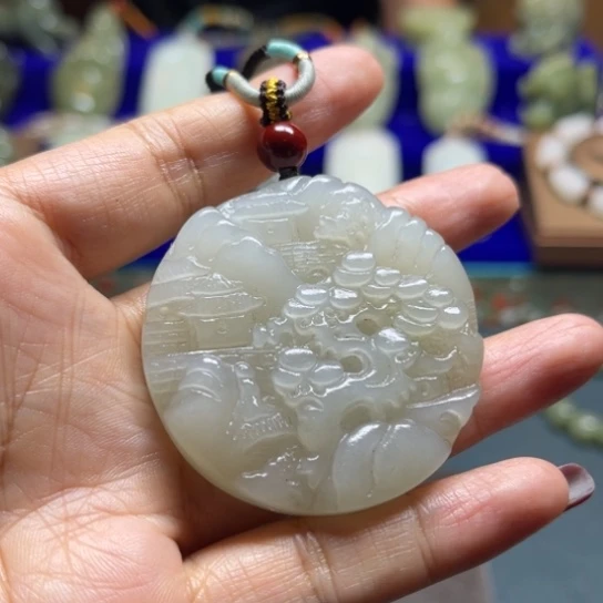 和田玉未镶嵌挂件
