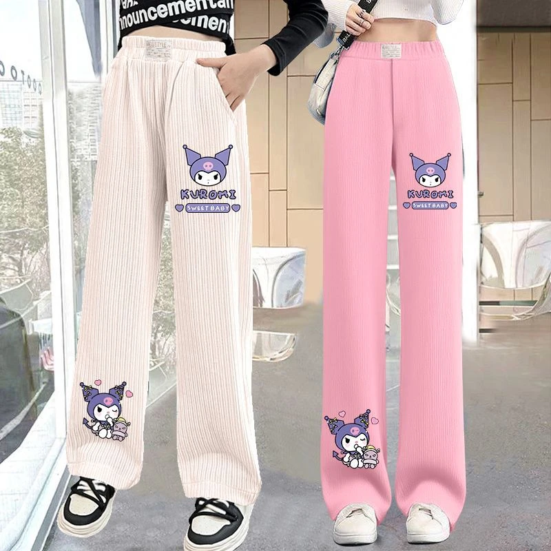 裤子阔腿裤新款女童灯芯绒春秋直筒儿童长裤女孩时尚休闲洋气筒裤