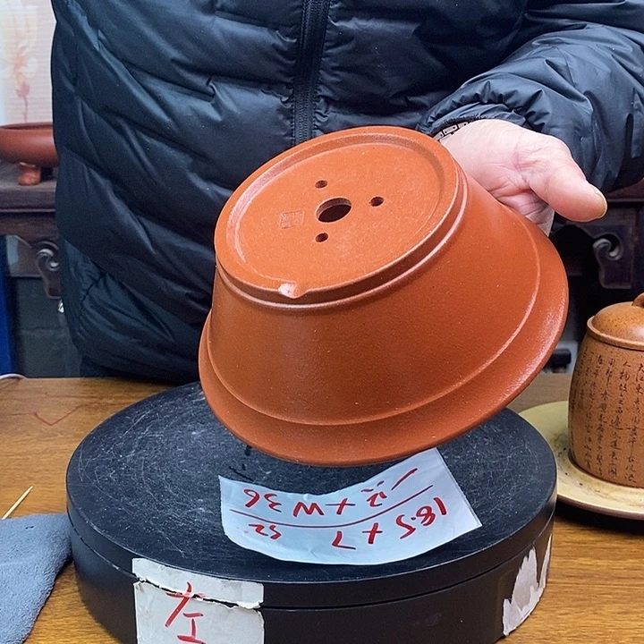 紫砂花盆货号一只XW36