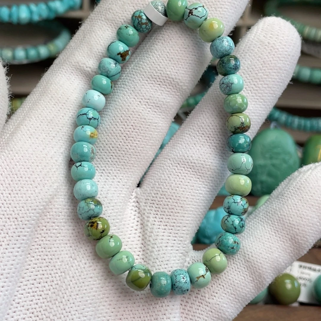 绿松石未镶嵌特惠老型单圈38卡6.5