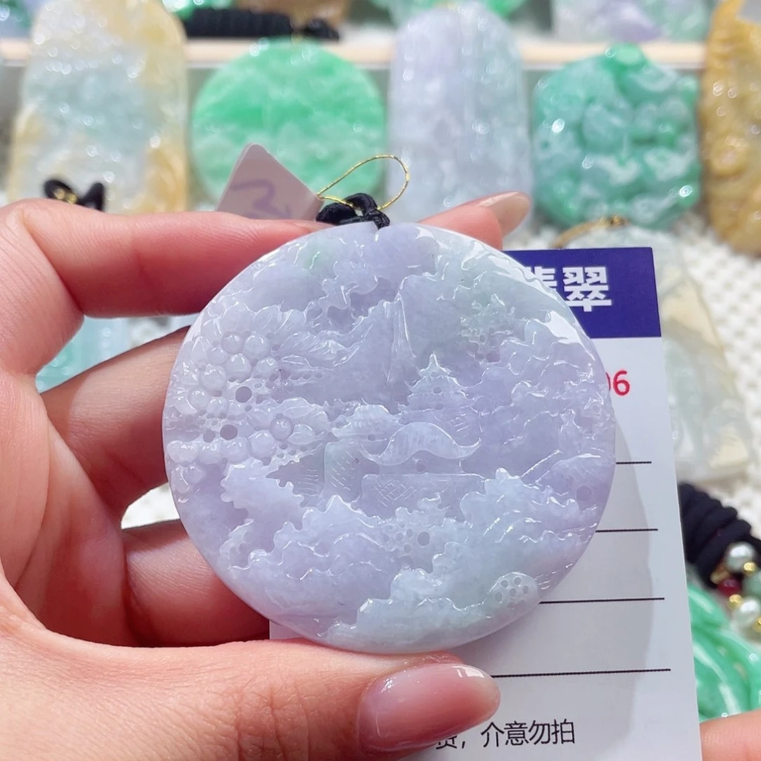 颈饰未镶嵌翡翠山水