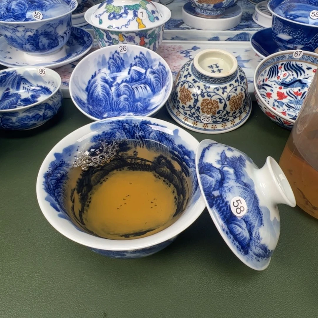 景德镇纯手工纯手绘茶具木木58