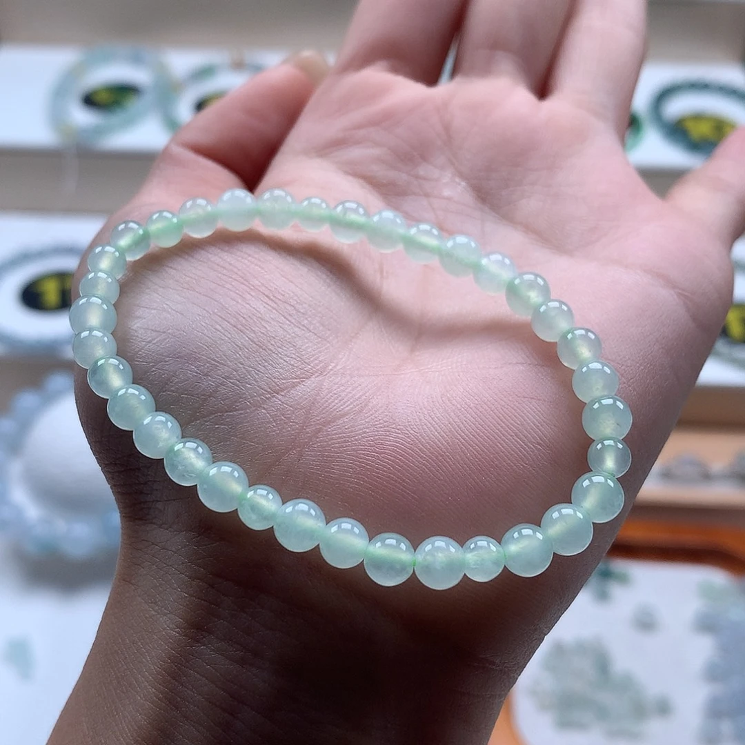 翡翠未镶嵌手串翡翠圆珠