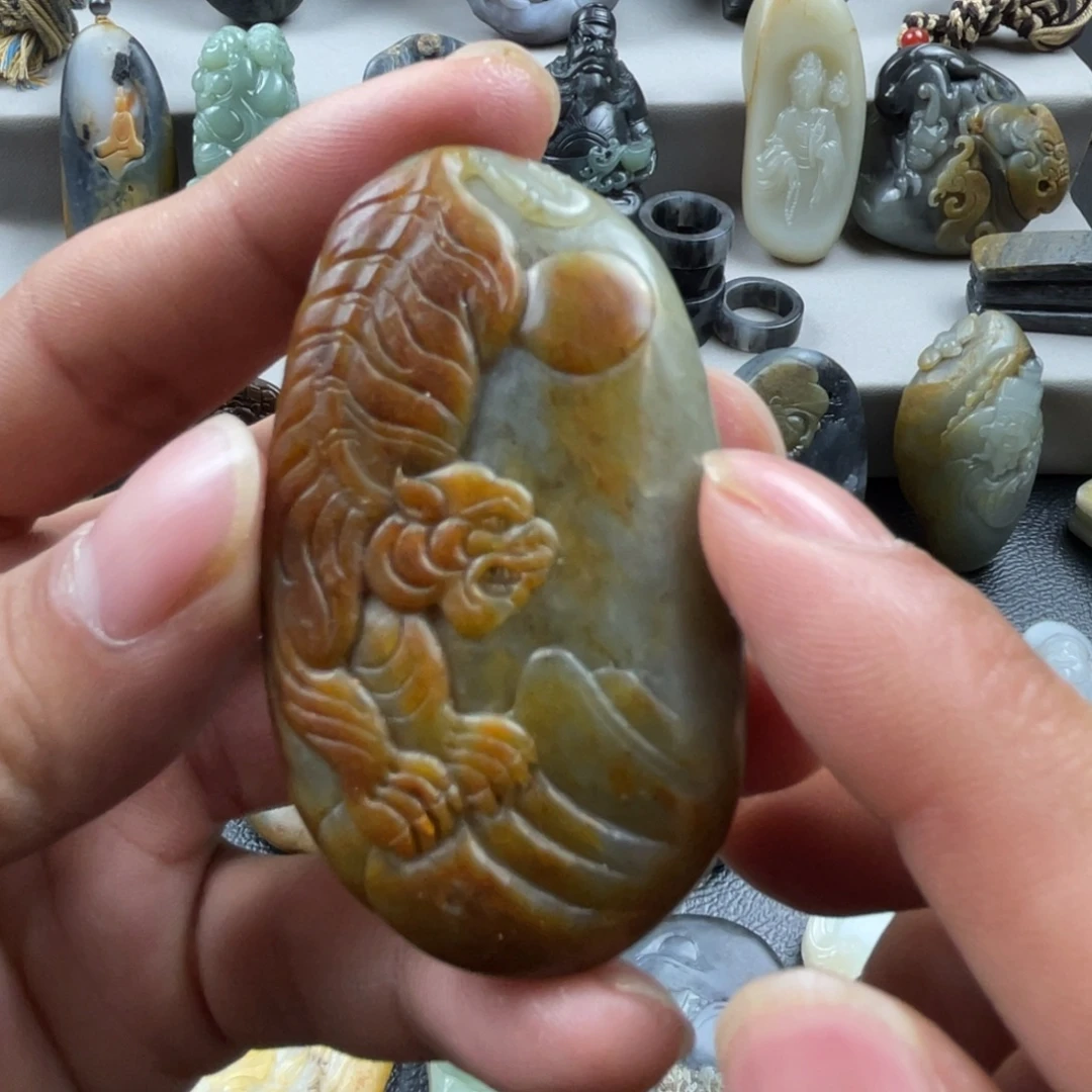 和田玉未镶嵌挂件