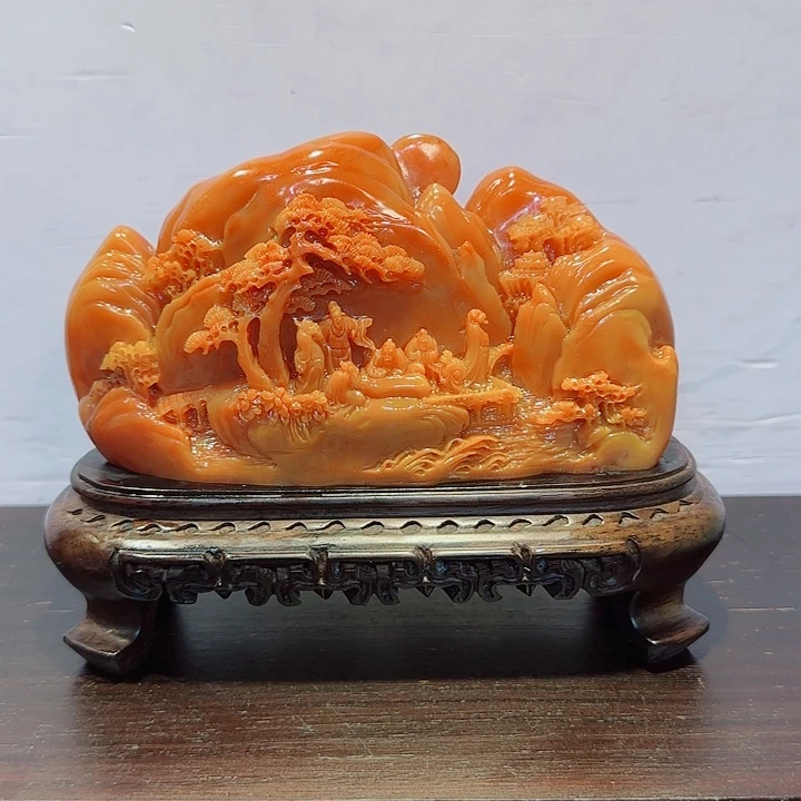 大***道石材寿山石摆件精品