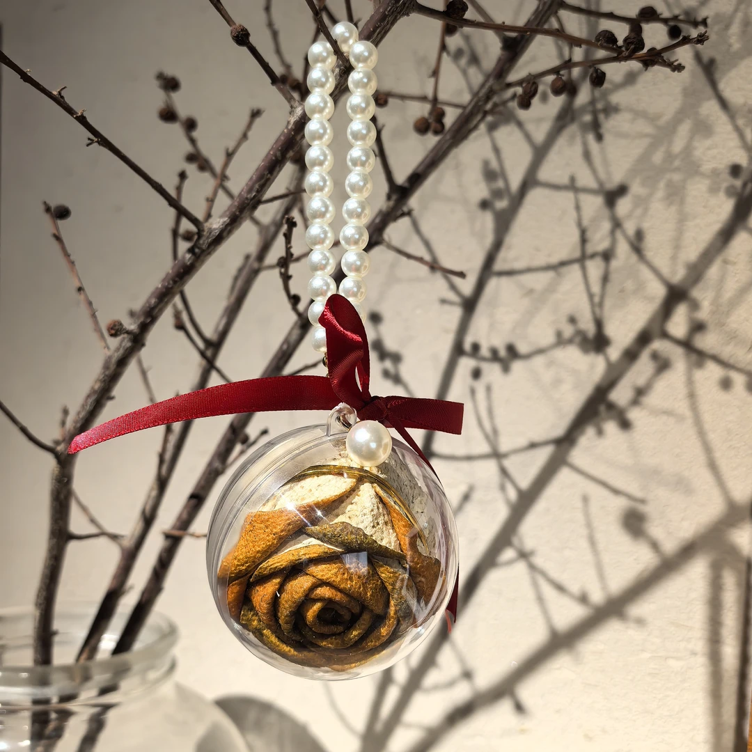 手工制作新会陈皮玫瑰花三八妇女节陈皮花伴手礼40g/朵