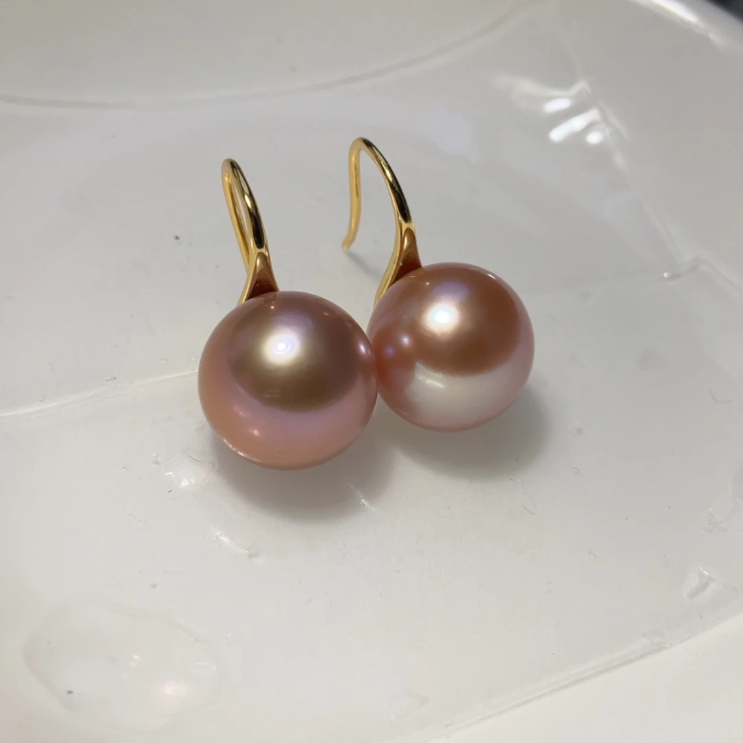 烟***遥银S925镶嵌耳饰淡水珍珠
