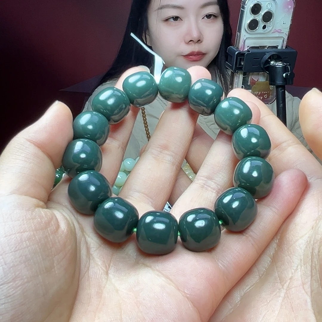 和田玉未镶嵌手链