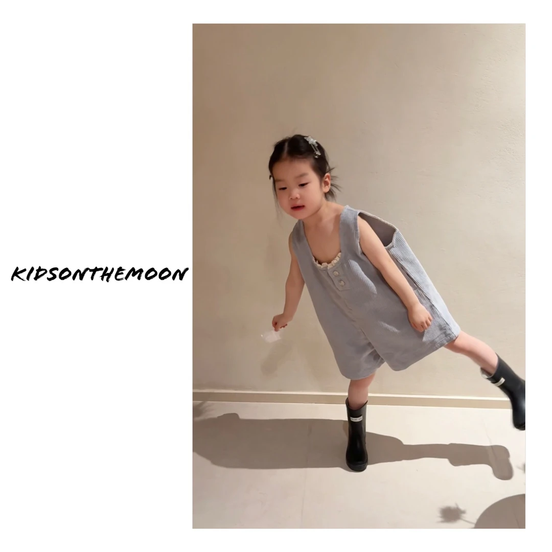 KidsOnTheMoon 泡沫之夏 灯芯绒背带裤