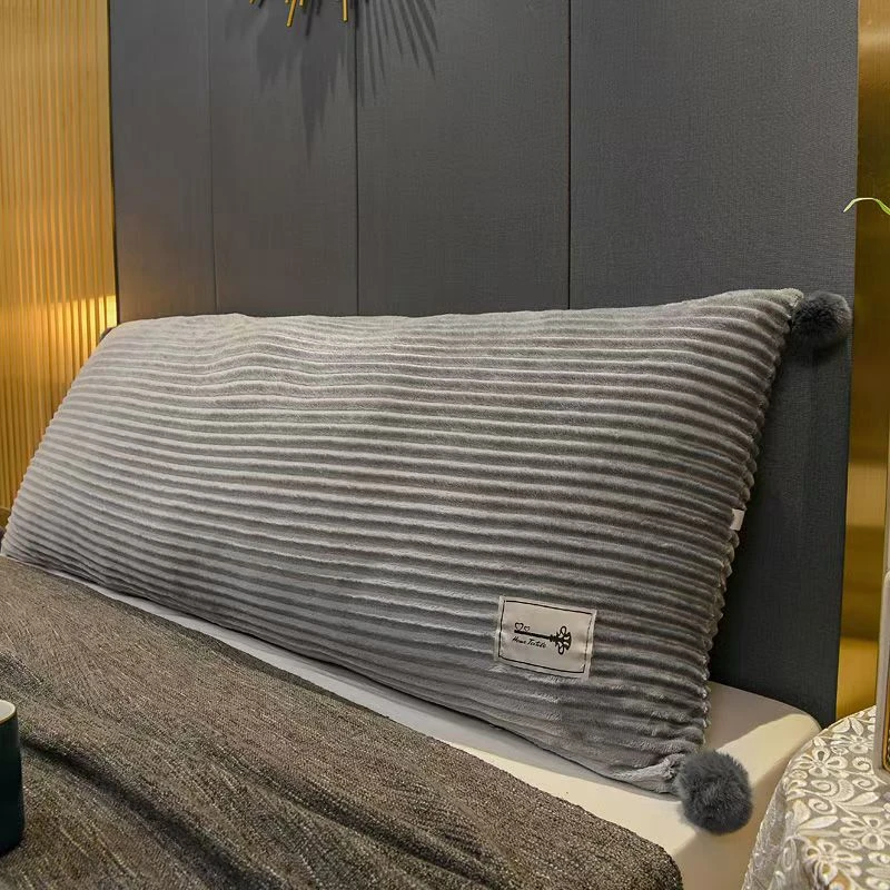 新款ins魔法绒床头靠垫双人靠枕榻榻米靠背可拆洗纯色卧室抱枕垫