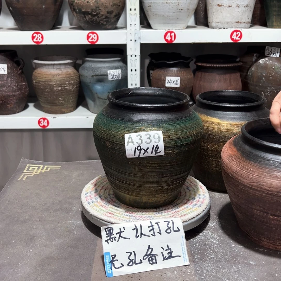 红陶45拉丝金绿无孔备注