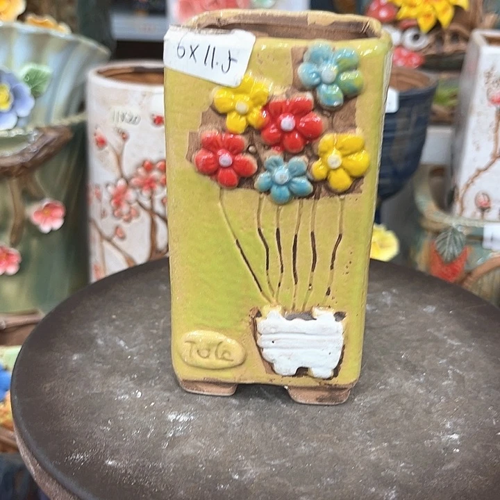 紫砂花盆粗陶材质多肉花盆